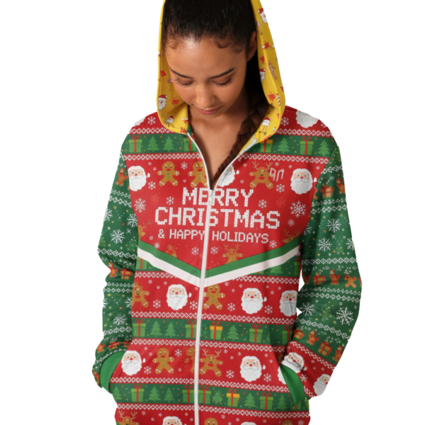 Zip up hoodie xmas