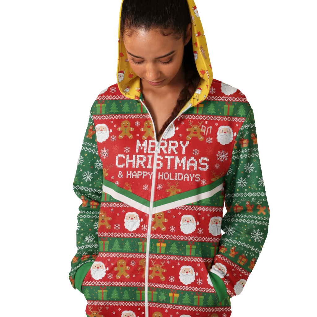 Zip up hoodie xmas
